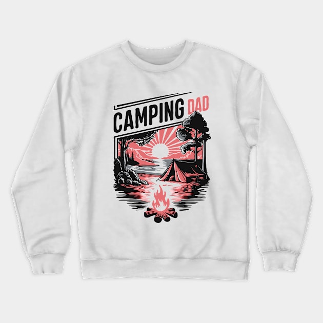 Camping Dad. Camping Crewneck Sweatshirt by Chrislkf